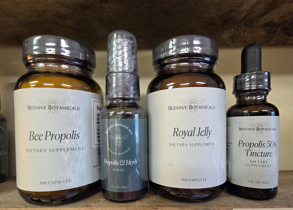 ROYAL JELLY, BEE POLLEN, AND PROPOLIS PRODUCTS